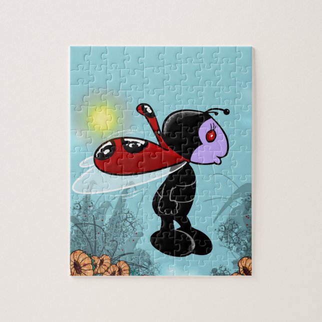 Mizz Ladybug Jigsaw Puzzle (Vertical)