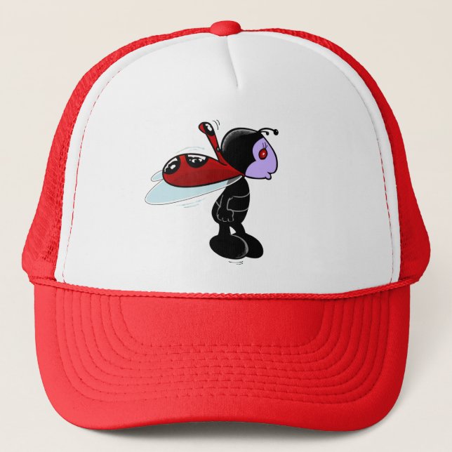 Mizz Ladybug  Trucker Hat (Front)
