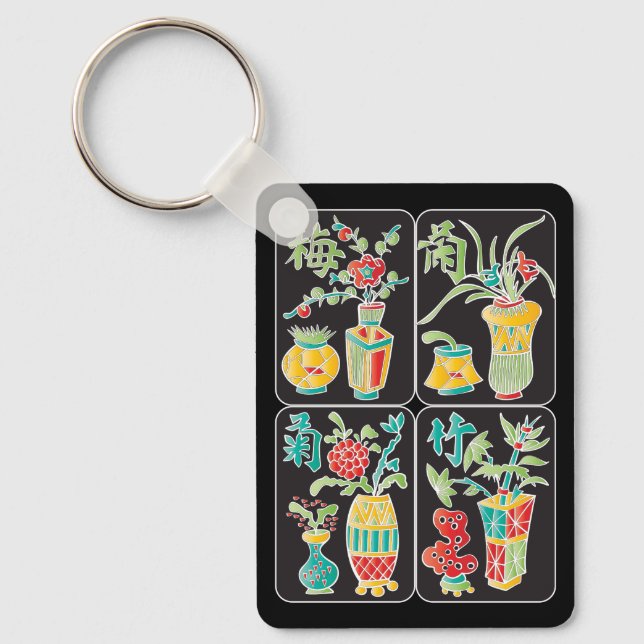 MJ Flowers/Seasons Keychain (Front)