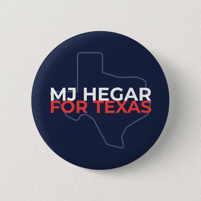 MJ Hegar For US Senate Button (Front)