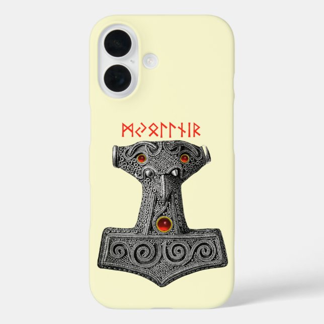 MJOLNIR Hammer of Thor, Viking Mythology T-Shirt C Case-Mate iPhone Case (Back)