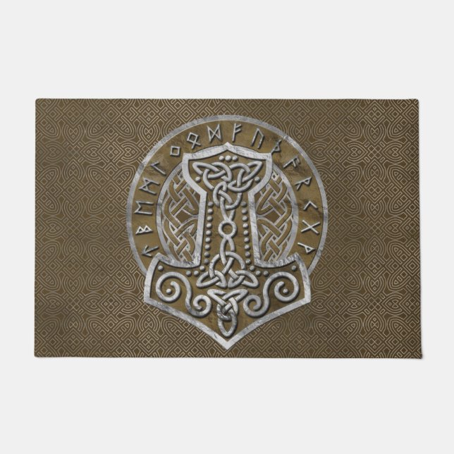 Mjolnir  - the hammer of Thor Doormat (Front)