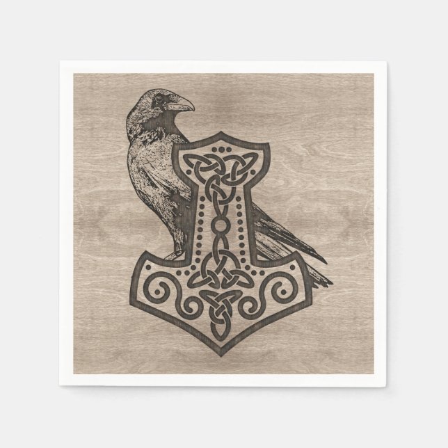 Mjolnir  - the hammer of Thor Napkin (Front)