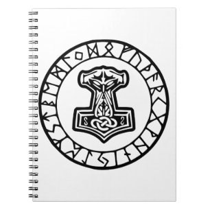 Mjölnir Thor’s Hammer 0033  #USAPatriotGraphics  © Notebook