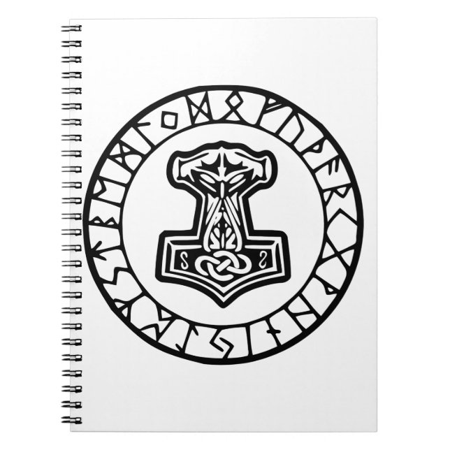 Mjölnir Thor’s Hammer 0033  #USAPatriotGraphics  © Notebook (Front)