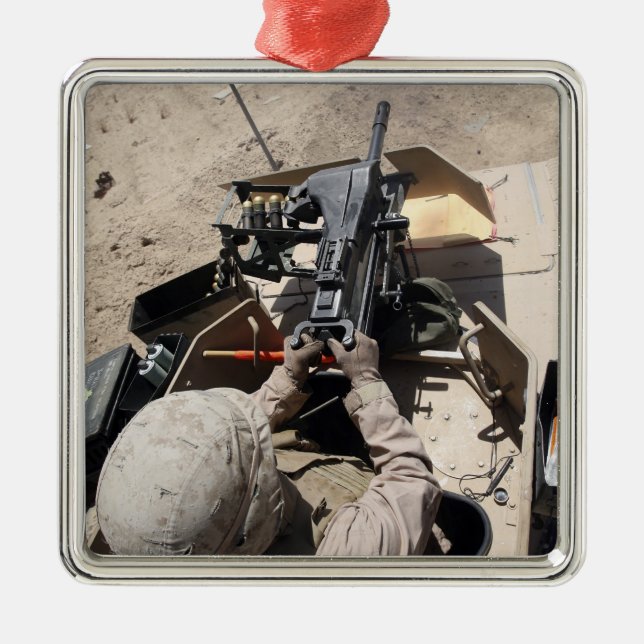 MK-19 automatic grenade launcher Metal Tree Decoration (Front)