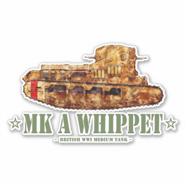 MK A Whippet World War One British Medium Tank WWI (Front)