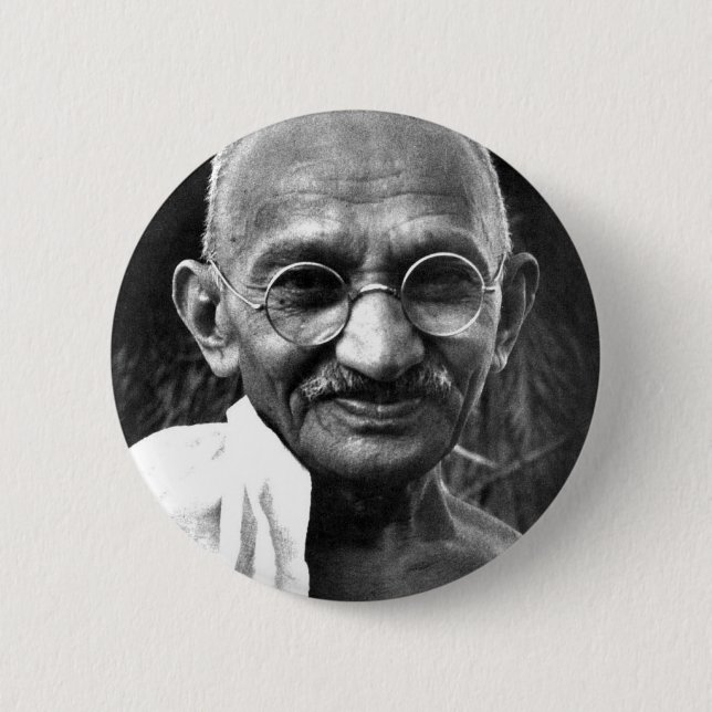 MKGandhi 6 Cm Round Badge (Front)