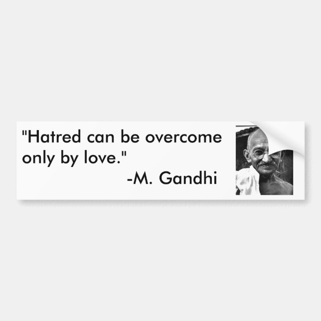 MKGandhi Bumper Sticker (Front)