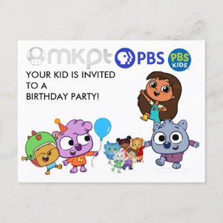 MKPT Kids Birthday Invitation Card