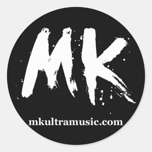 MKULTRA Music Round Sticker #2 (Front)