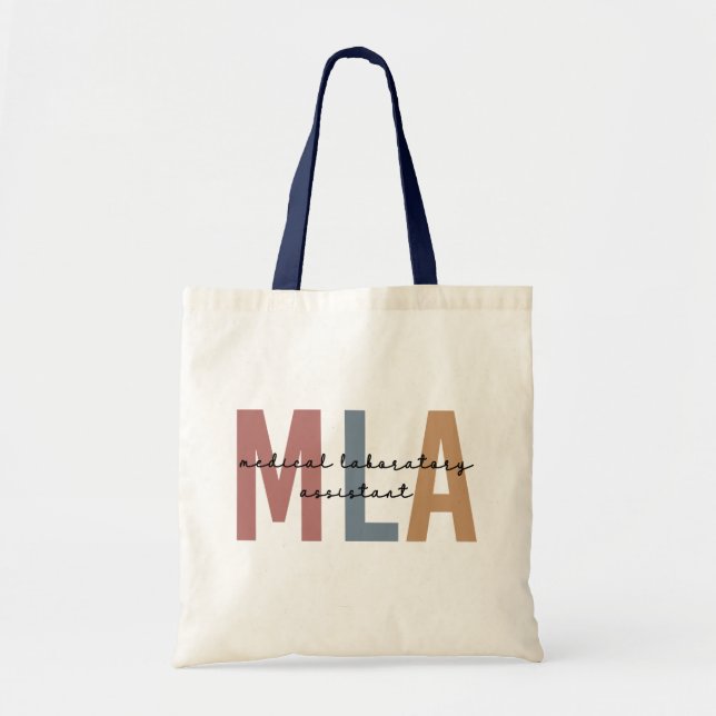 MLA Medical Laboratory Assistant Tote Bag (Front)