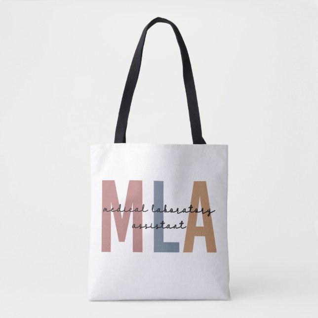 MLA Medical Laboratory Assistant Tote Bag (Front)