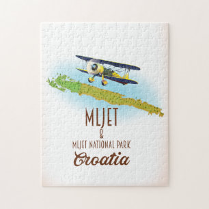 Mljet National Park Croatia map Jigsaw Puzzle