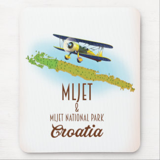 Mljet National Park Croatia map Mouse Pad