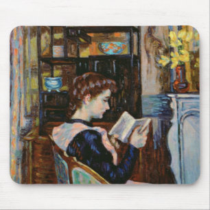 Mlle. Guillaumin reading, 1907 Mouse Pad