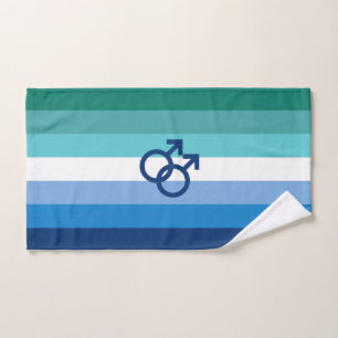MLM Gay Male Pride Flag Hand Towel