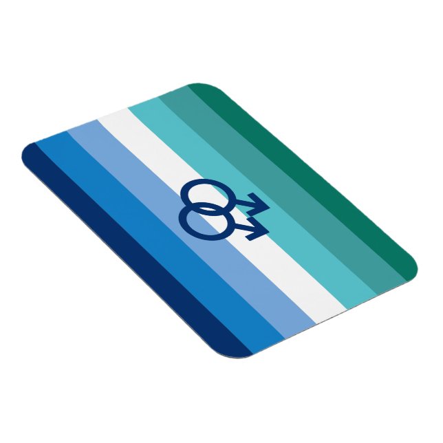 MLM Gay Male Pride Flag Magnet (Right Side)