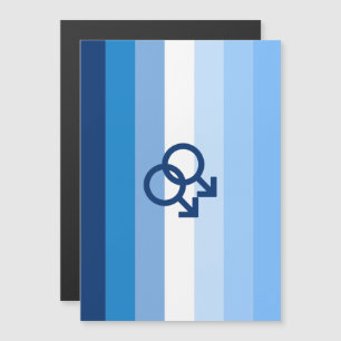 MLM Gay Male Pride Flag Magnetic Invitation