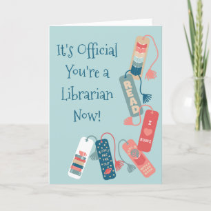 MLS Degree Library School Graduation Congrats Card