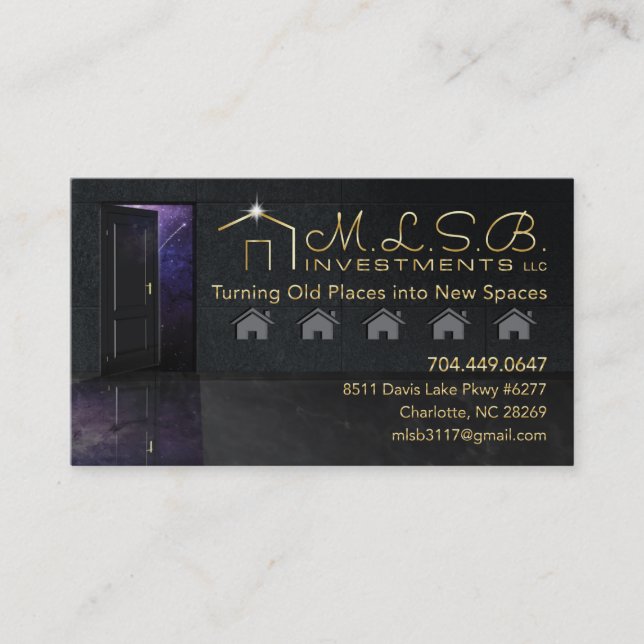 MLSB Investments Business Card (Front)