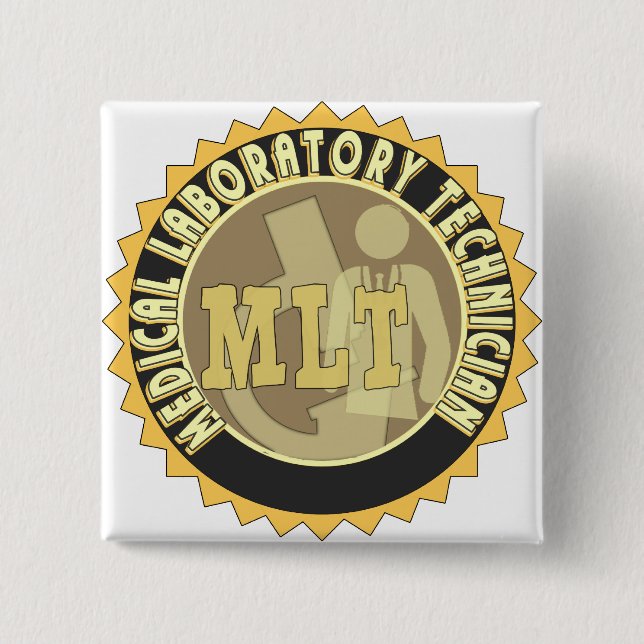 MLT BADGE MEDICAL LABORATORY TECHNICIAN (Front)