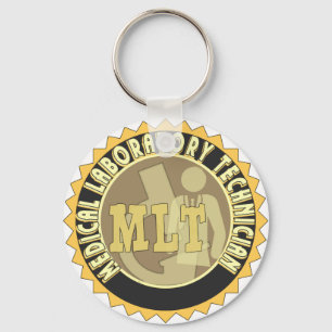 MLT BADGE MEDICAL LABORATORY TECHNICIAN KEY RING
