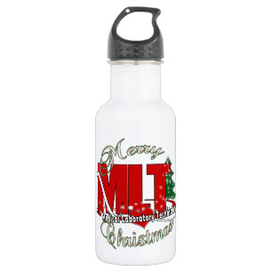 MLT CHRISTMAS MEDICAL LABORATORY TECH 532 ML WATER BOTTLE