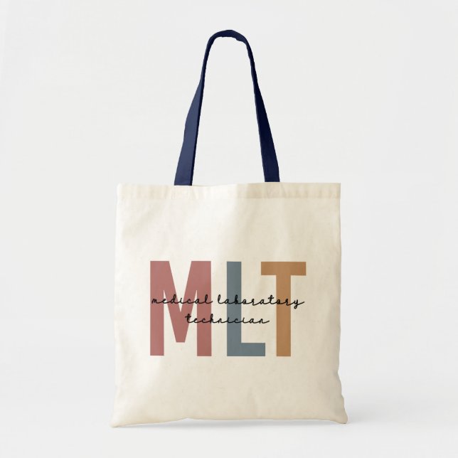 MLT Medical Laboratory Technician Medical Lab Tech Tote Bag (Front)