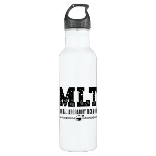 MLT Medical Laboratory Technician Science Lab Tech 710 Ml Water Bottle