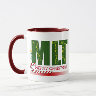 MLT MERRY CHRISTMAS - MEDICAL LAB TECH MUG