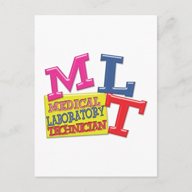 MLT WHIMSICAL FUN ACRONYM LETTERS LABORATORY POSTCARD (Front)