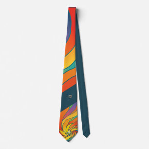 MLTS Chalice Art Colour Tie, Dark Blue Tie