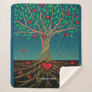 MLTS Compassion Tree Sherpa Blanket medium