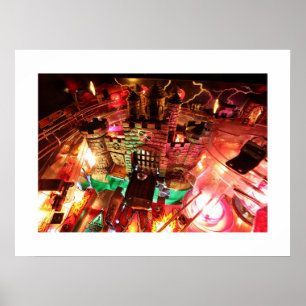 MM Castle pinball poster
