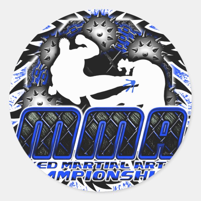 MMA 22 CLASSIC ROUND STICKER (Front)