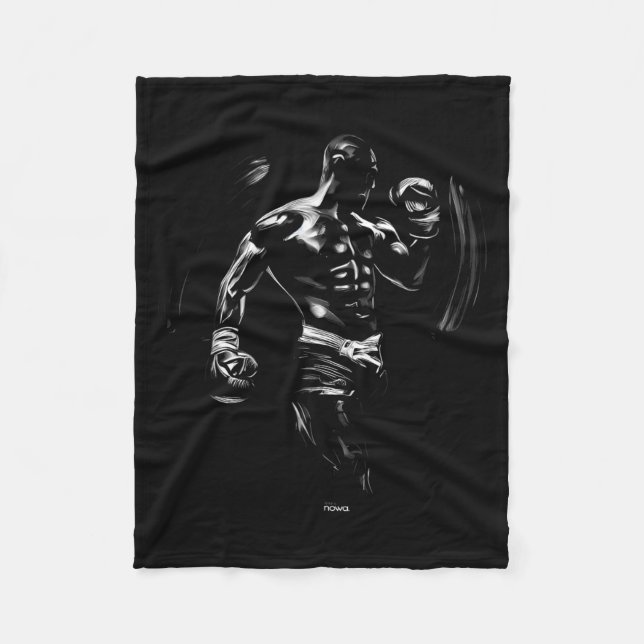 MMA BOXING CHAMP UPPERCUT FLEECE BLANKET (Front)