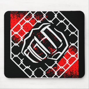 MMA Cage Fighting Fist #USAPatriotGraphics © Mouse Pad
