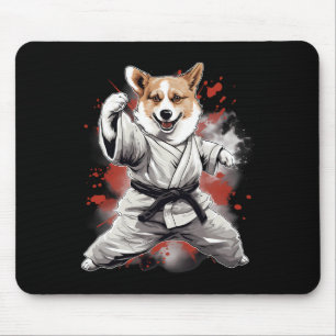 Mma Cardigan Welsh Corgi Dog Karate For Men Women Mouse Pad