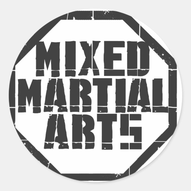 MMA CLASSIC ROUND STICKER (Front)