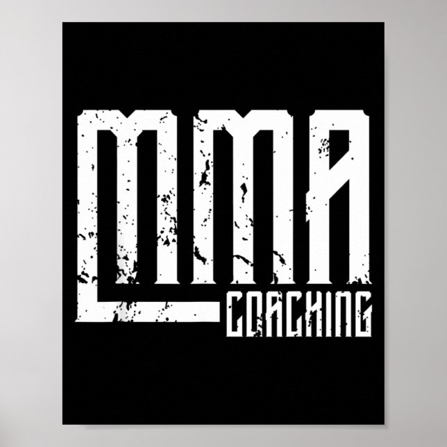 Mma Coaching Coach Trainer Teacher Poster (Front)