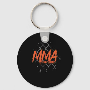 MMA Fight Hard Key Ring