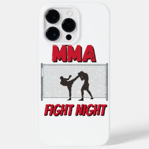 MMA Fight Night text and Silhouette of Two Fighter Case-Mate iPhone 14 Pro Max Case