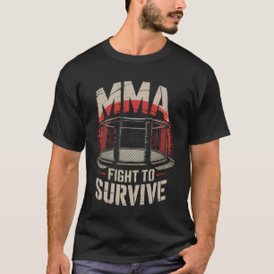 MMA Fight to Survive Vintage Cage T-Shirt
