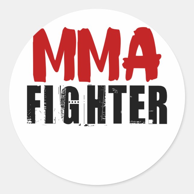 MMA Fighter3 Classic Round Sticker (Front)