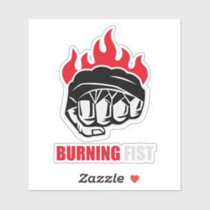 MMA Fighter Burning Fist