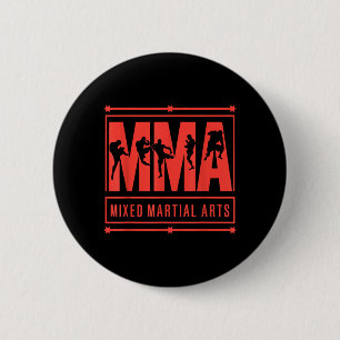MMA Fighter Mixed Martial Arts Martial Artist 6 Cm Round Badge
