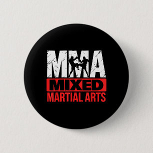 MMA Fighter Mixed Martial Arts Martial Artist 6 Cm Round Badge