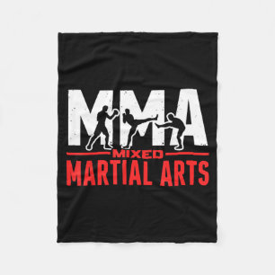 MMA Fighter Mixed Martial Arts Martial Artist Fleece Blanket