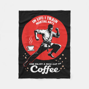 MMA Fighter Mixed Martial Arts Martial Artist Fleece Blanket